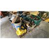 Image 2 : PALLET OF ASSORTED SHOP ITEMS INCLUDING KARCHER 330 ELECTRIC PRESSURE WASHER, HAND TOOLS, HARDWARE,