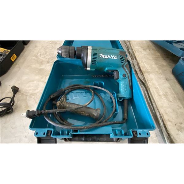MAKITA HP1631 ELECTRIC HAMMER DRILL IN HARD TRANSPORT CASE