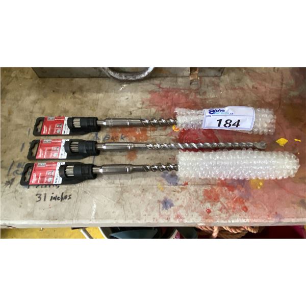 3 NEW MILWAUKEE SPLINE BITS