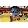 Image 1 : RIDGID WET/DRY 12 GALLON SHOP VAC WITH HOSE & 2 ATTACHMENTS