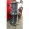 Image 1 : 2 LARGE PARTIAL SPOOLS OF HEAVY DUTY ELECTRICAL COPPER WIRING - 12 PIN CONNECTOR
