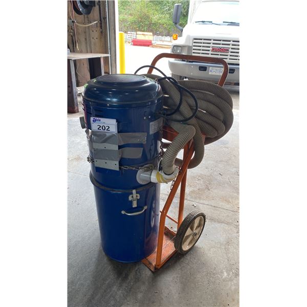SHOP VAC ON ORANGE 2 WHEEL DOLLY
