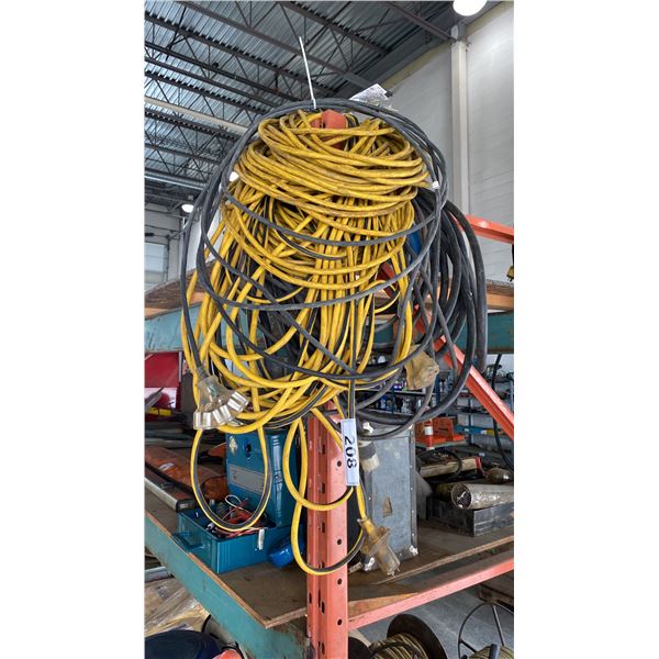 GROUP OF ASSORTED EXTENSION CORDS