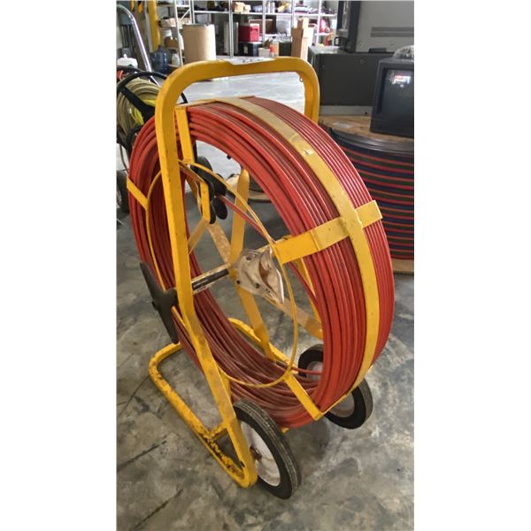 FIBREGLASS INDUSTRIAL PUSH CABLE ON HEAVY DUTY REEL