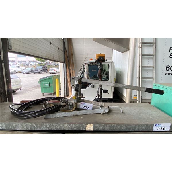 INDUSTRIAL HYDROSTATIC TEST PUMP & HIGH PRESSURE HOSE LINE WITH NOZZLE