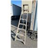 Image 4 : GROUP OF ASSORTED ALUMINUM LADDERS- EXTENSION LADDERS, STEP LADDER