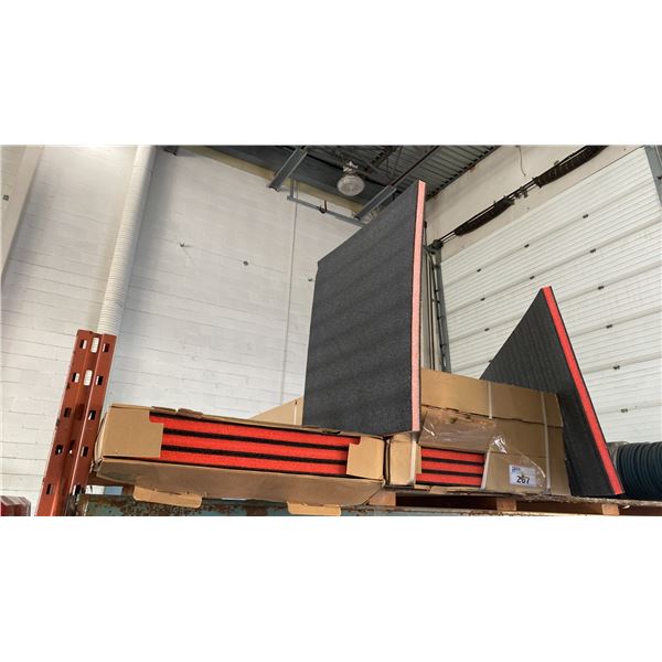 GROUP OF ULINE BLACK/RED TOOLBOX FOAM SHEETS