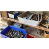 Image 10 : APPROX 20'L ASSORTED METAL ADJUSTABLE SHELVING WITH CONTENTS INCLUDING PARTS, HARDWARE, TRAILER