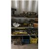 Image 4 : APPROX 20'L ASSORTED METAL ADJUSTABLE SHELVING WITH CONTENTS INCLUDING PARTS, HARDWARE, TRAILER