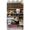 Image 8 : APPROX 20'L ASSORTED METAL ADJUSTABLE SHELVING WITH CONTENTS INCLUDING PARTS, HARDWARE, TRAILER