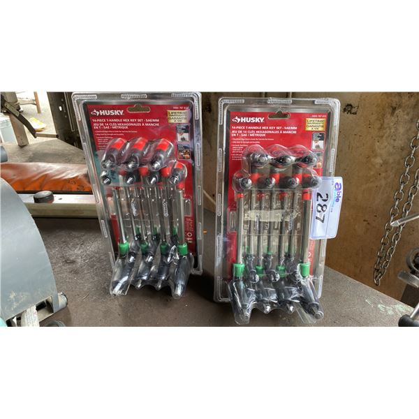 2 HUSKY 14PC T-HANDLE HEX KEY SETS