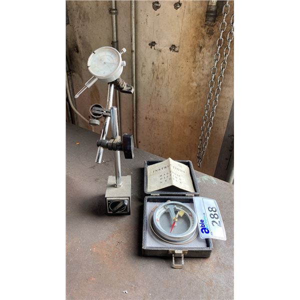 MAGNETIC DIPPING NEEDLE & MAGNETIC BASE DIAL INDICATOR