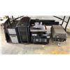 Image 1 : GROUP OF ASSORTED OFFICE EQUIPMENT- COMPUTERS, PROJECTOR SCREENS, EPSON PRINTER, HANDHELD ATOMIZER,