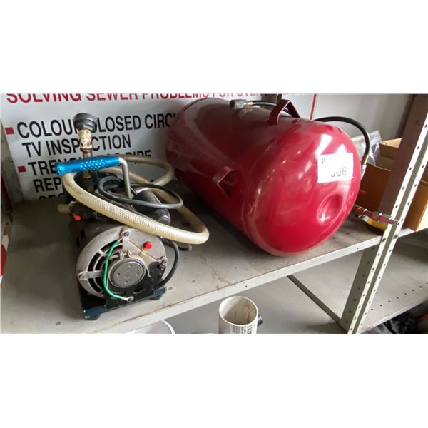 7CFM VACUUM PUMP & 10 GALLON AIR TANK