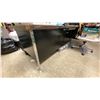 Image 4 : 2 DARKWOOD METAL FRAMED 5 DRAWER OFFICE DESKS APPROX 72"L X 36"D