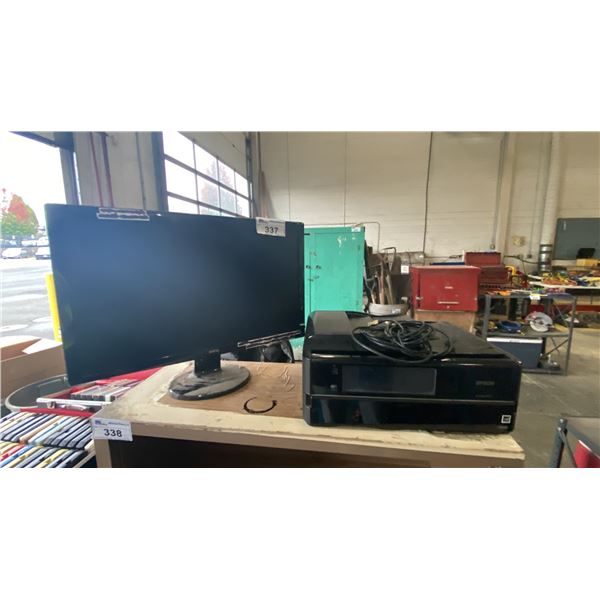 EPSON ARTISAN 837 WIRELESS ALL-IN-ONE COLOR INKJET PRINTER & BENQ 27" MONITOR