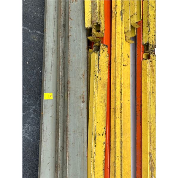Pallet Racking Asst, Tear Drop  8'/4  -  12'/4,  Uprights  20C/B,  12 Waterfall Decks