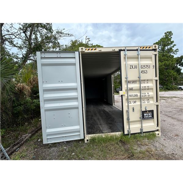 2026  1AAARJY40HC0SG2  8'  X  8'  X  40'  Shipping Container, Side Doors, End Doors