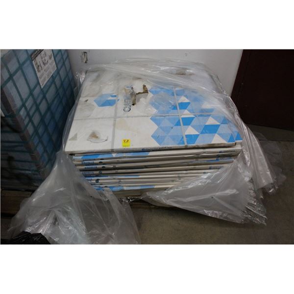 22-CIAO Casa Large Marble Tile Square Approx.  30"  X  30"  - 22 X $