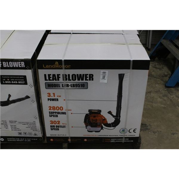 5-Landhonor  LHRLB9510 New Gas Backpack Blowers - 5 X $