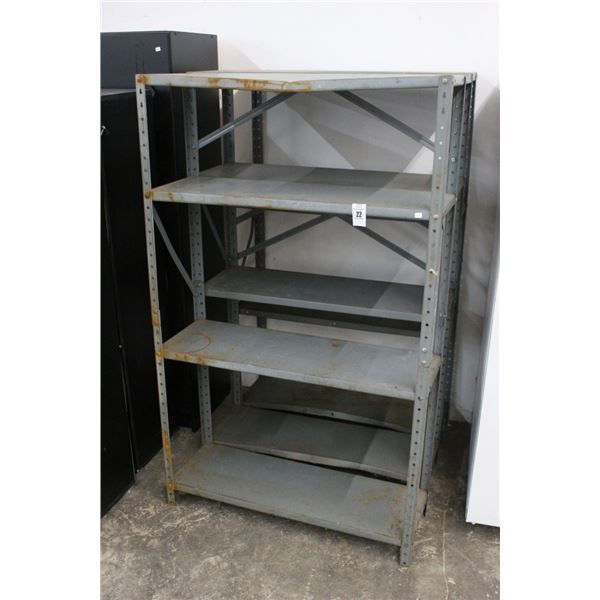 3-Grey Metal Storage Racks - 3 X $