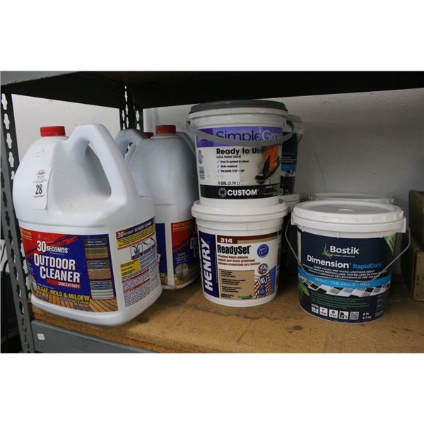Outdoor Algae Cleaner 2.5 Gal. 3, Ready Set Adhesive/Grout