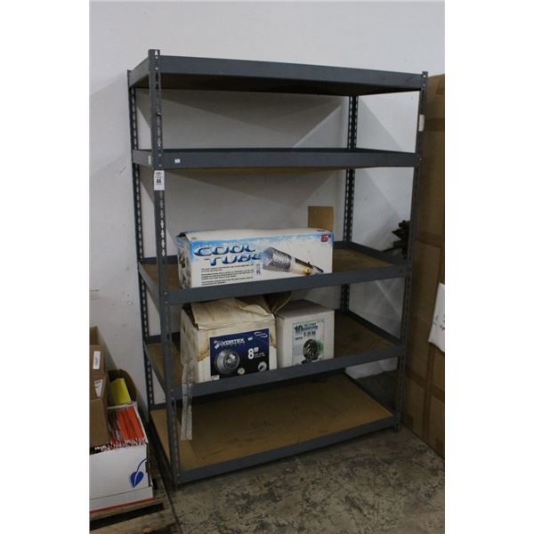 Grey Tear Drop 5 Shelf Storage Rack
