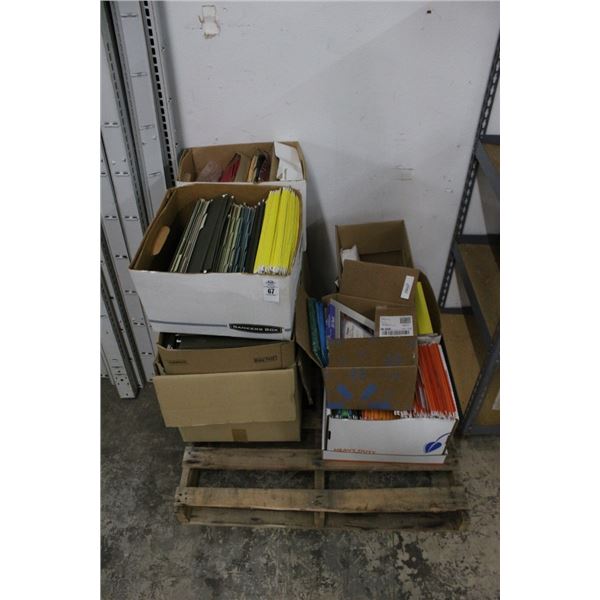 Pallet of File Folders