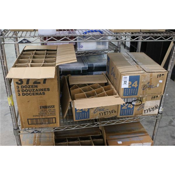 Asst. Glassware - 4 Boxes