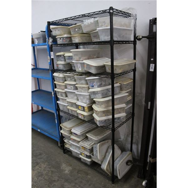 Black 5 Shelf Storage Rack