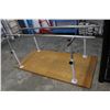 Image 2 : Wood Base w/Chrome Rail Adjustable Rehab Walkway