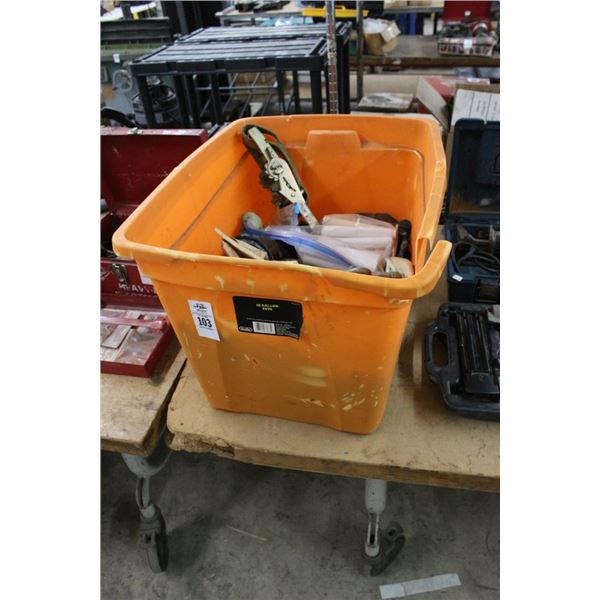 Paint Spray Guns, Tie Down Ratchet, Supplies