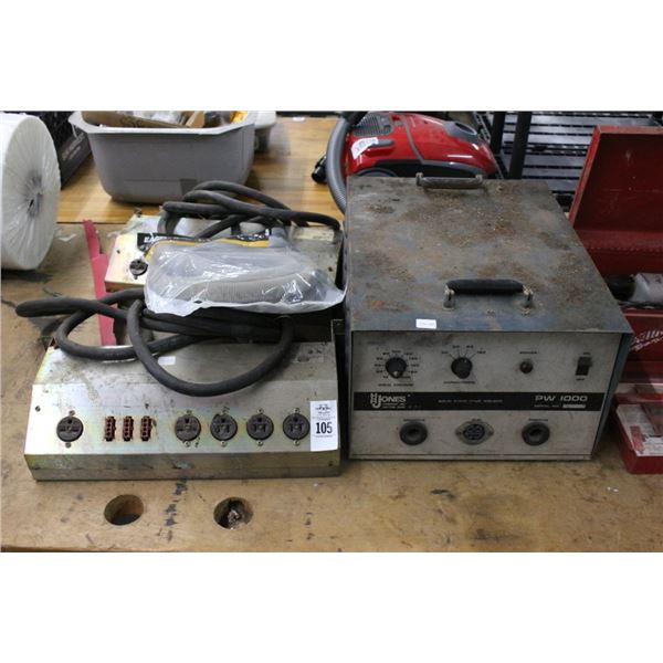 Jones PD1000 Solid Stud Welder, 2 Old Power Supplies
