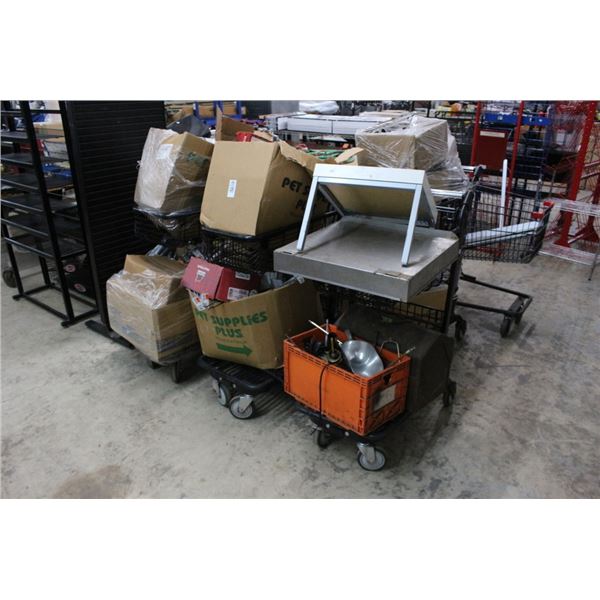 Shopping Carts 5, Merchandising Racks, Accessories