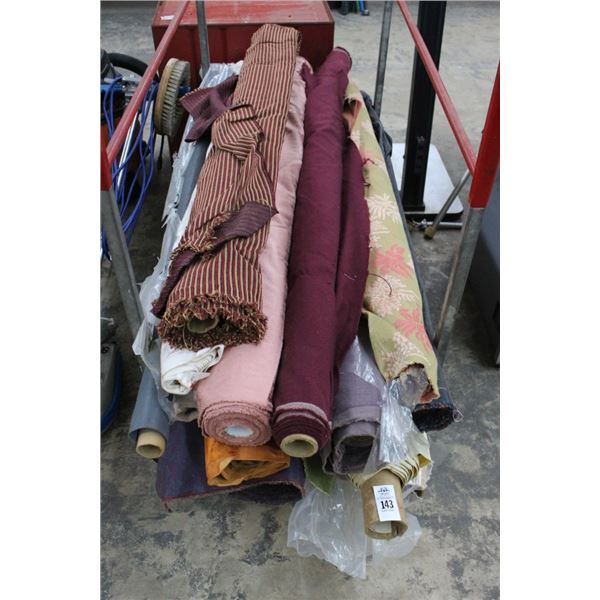 Lot of Fabric Bolts