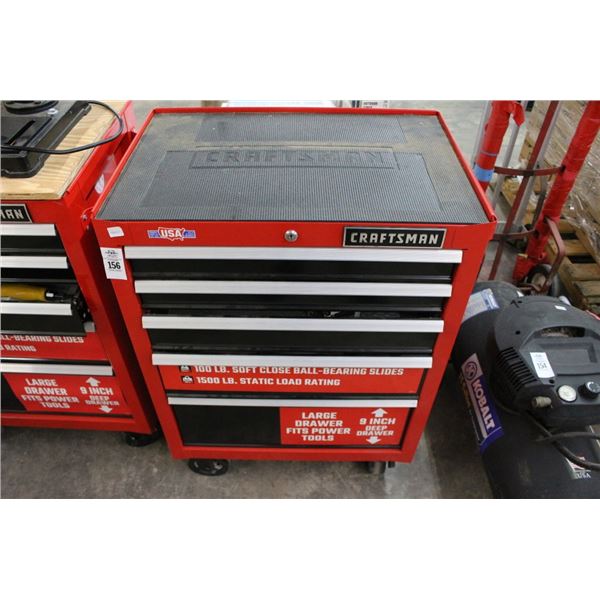 Craftsman 5 Drawer Tool Cart w/Some Supplies ONLY ONE TOOLBOX