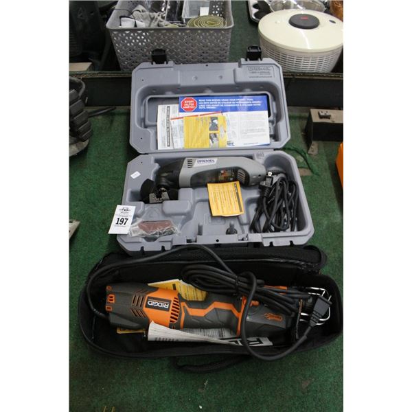 Ridgid Electric Sawzall, Dremel Grinder