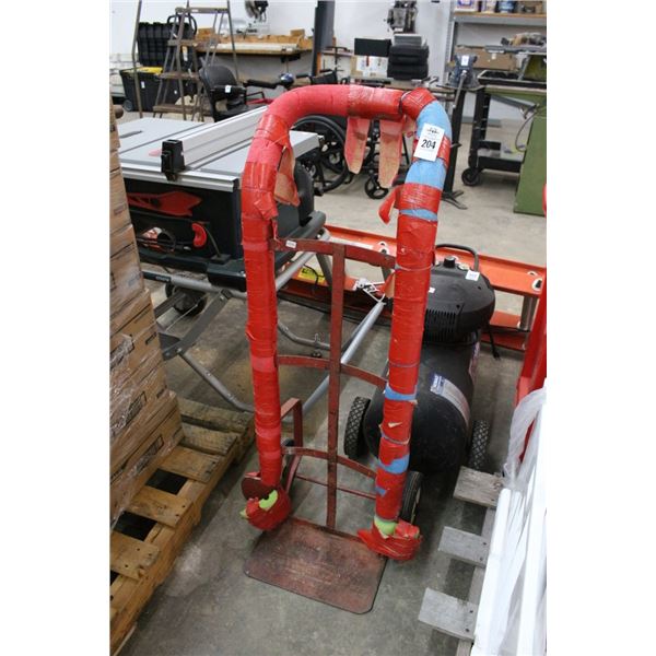 Red Padded Hand Truck