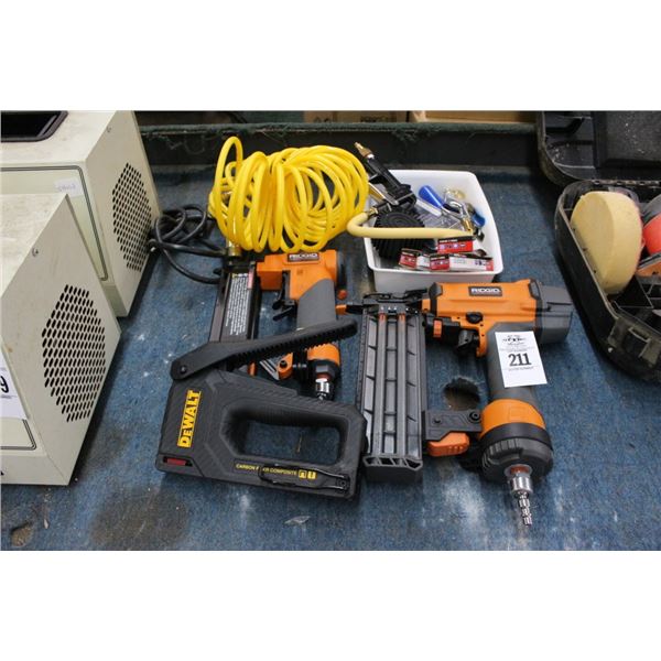 Ridgid Air Brad Nailers 2, Dewalt Staple Gun, Air Accessories