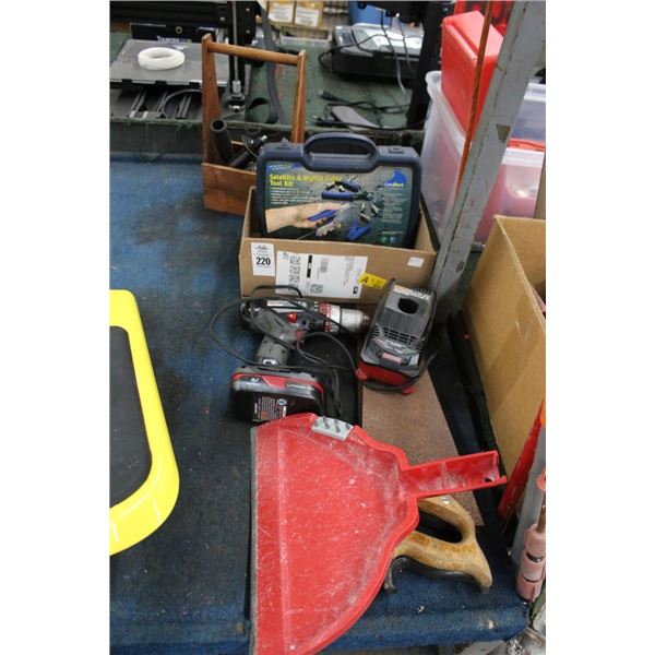 Hand Saws, Cordless Drill, Satelite Cable Tool Kit, Wrenches