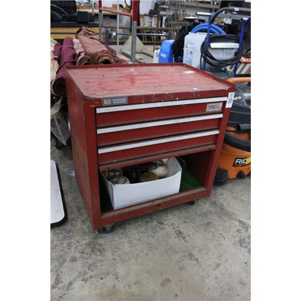 Home Tool 4 Comp Rolling Tool Chest w/Staple Guns, Hardware