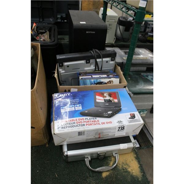 Portable DVD Player, Transport Box, Blue Ray Player, Sub Woofer