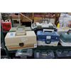 Image 2 : Shelf Lot of Tackle Boxes w/Some Tackle