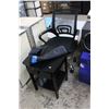 Image 1 : Black Seretarial Chair, End Table