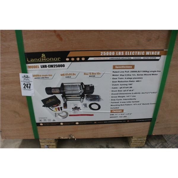 3-New Landhonor  LHREW25000  25K  LB  Cap.  Electric Winch - 3 X $