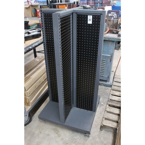 Peg Board Merchandising Cart