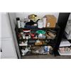 Image 1 : Shoe Shine Accessories, Oils, Tools, Hardware w/Black Storage Rack
