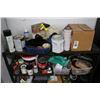 Image 2 : Shoe Shine Accessories, Oils, Tools, Hardware w/Black Storage Rack