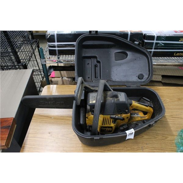 Poulan Gas Chainsaw w/Case