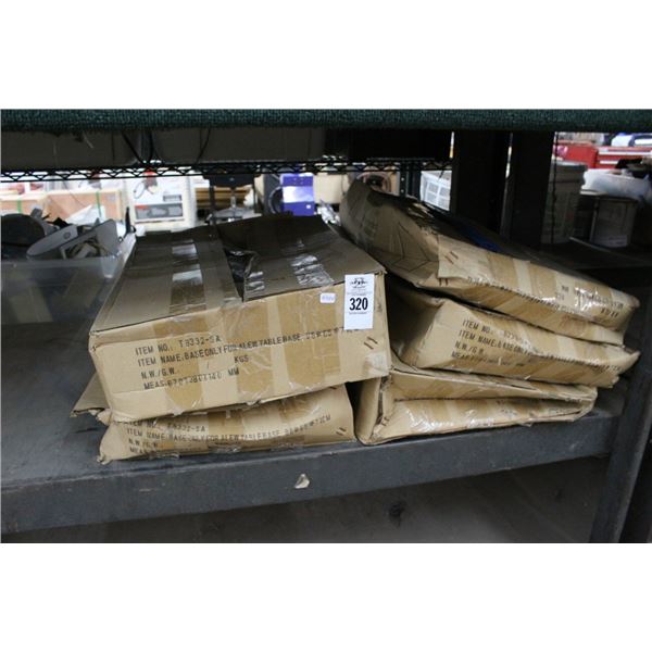 New Table Bases 5 w/Spare Uprights